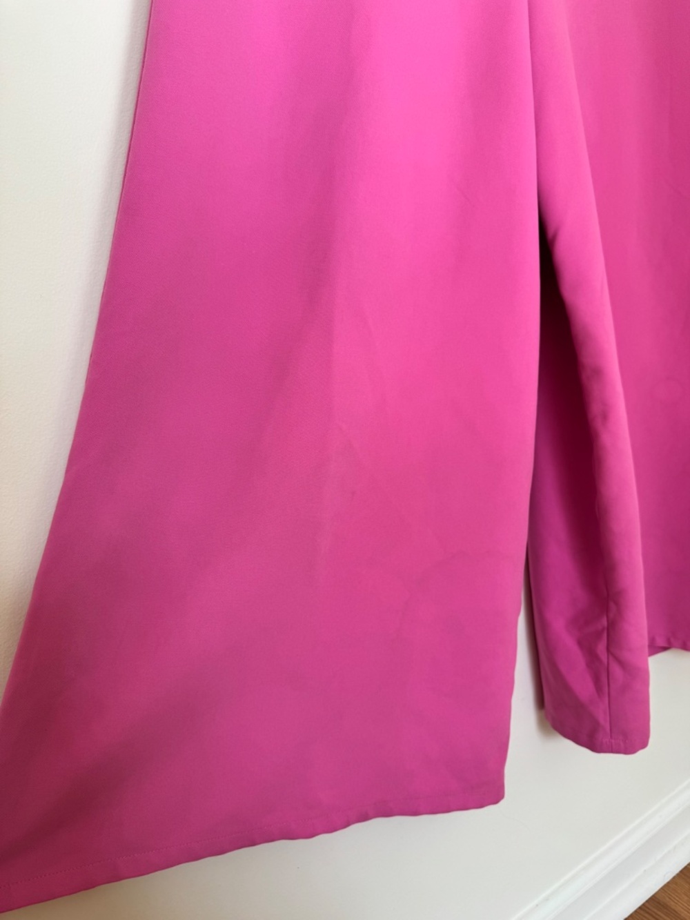 Adam Lippes Pink Wide-Leg Jumpsuit Back Tie Size 10 - Picture 14 of 16